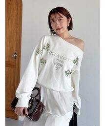Cloveru クローバル　半端丈(七分丈)スウェット ホワイト XL cloveru 半端丈スウェット ホワイト XL