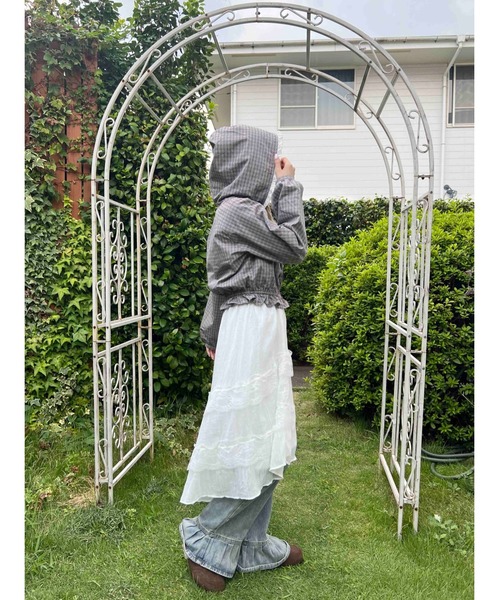 WC(ダブル シー)の「《秋冬新作★》フリルフードシャツ(シャツ/ブラウス・レディース・ブラウン/ホワイト・FREE)」の21枚目の写真