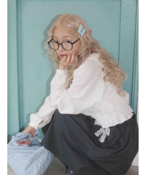 WC(ダブル シー)の「《秋冬新作★》フリルフードシャツ(シャツ/ブラウス・レディース・ブラウン/ホワイト・FREE)」の12枚目の写真