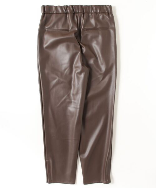CINOH(チノ)の「SYNTHTIC LEATHER RELAX PANTS(その他パンツ・メンズ・ブラック/ブラウン・44/46/48)」の3枚目の写真