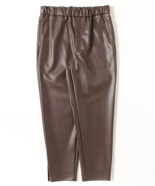 CINOH(チノ)の「SYNTHTIC LEATHER RELAX PANTS(その他パンツ・メンズ・ブラック/ブラウン・44/46/48)」の19枚目の写真