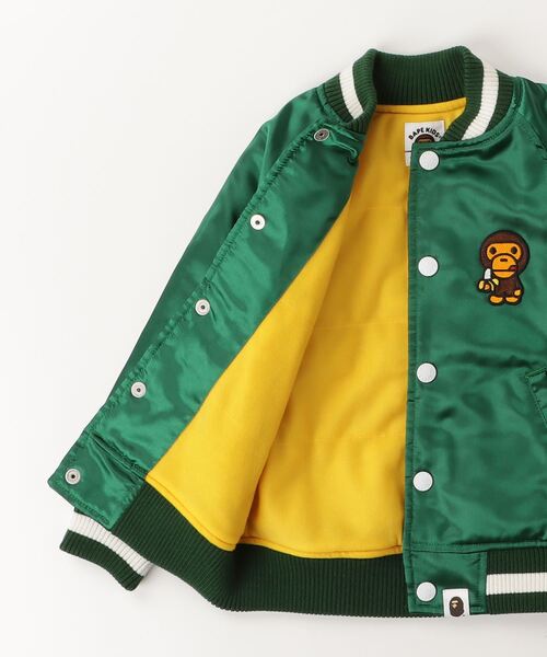 BAPE BABY MILO スタジャン L BABY MILO EMBROIDERY JACKET（スタジャン）｜A BATHING APE（ア