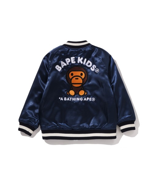 BABY MILO スタジャン 黒/白 BABY MILO スタジャン 黒/白 BABY MILO EMBROIDERY JACKET（スタジャン
