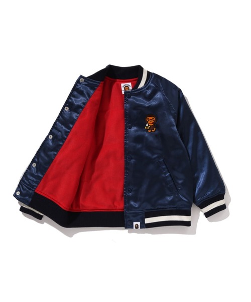 BABY MILO EMBROIDERY JACKET（スタジャン）｜A BATHING APE（ア