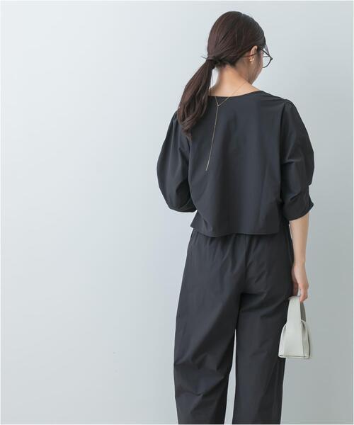 F by ROSSO(エフバイロッソ)の「F by ROSSO 撥水ストレッチブラウス+イージーパンツ(セットアップ・レディース・ブラック/ブラウン・38/36)」の22枚目の写真