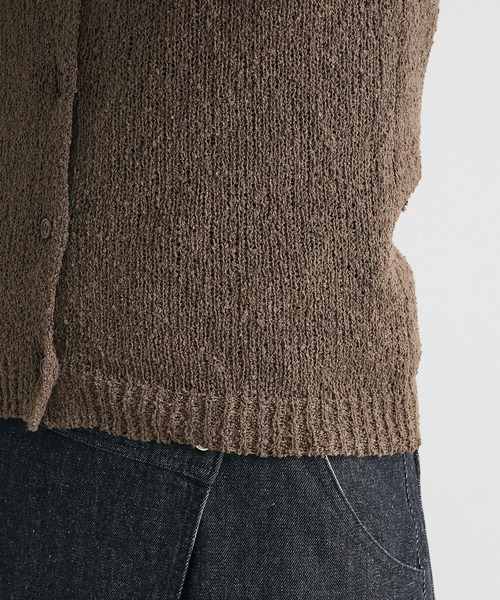 CRAFT STANDARD BOUTIQUE（クラフトスタンダードブティック）の「ブークレヤーン衿付きニットカーディガン◆（カーディガン/ボレロ・レディース・ブラウン/ライトイエロー/アイボリー・FREE）」の12枚目の写真