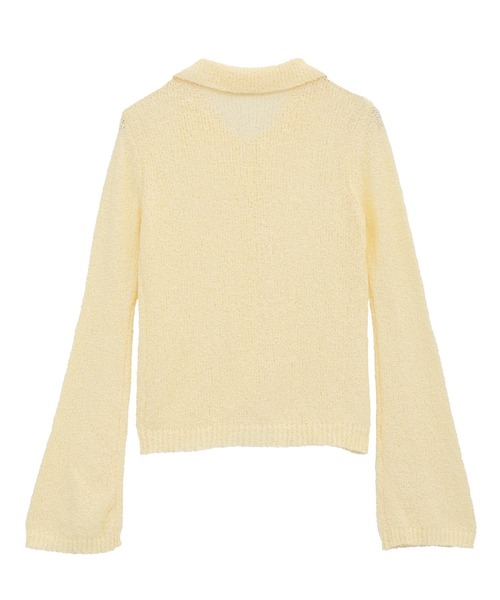 CRAFT STANDARD BOUTIQUE（クラフトスタンダードブティック）の「ブークレヤーン衿付きニットカーディガン◆（カーディガン/ボレロ・レディース・ブラウン/ライトイエロー/アイボリー・FREE）」の15枚目の写真