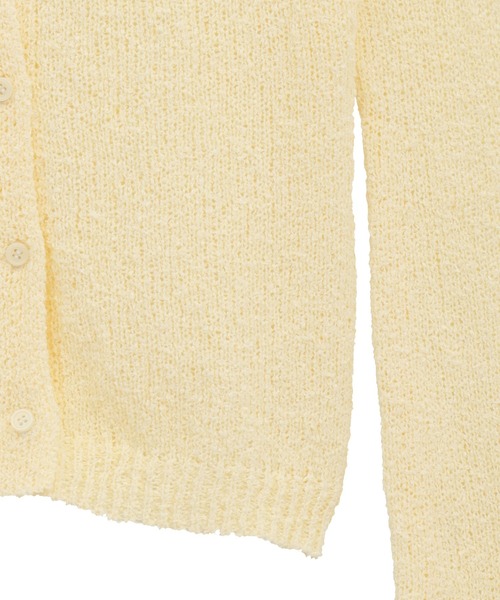 CRAFT STANDARD BOUTIQUE（クラフトスタンダードブティック）の「ブークレヤーン衿付きニットカーディガン◆（カーディガン/ボレロ・レディース・ブラウン/ライトイエロー/アイボリー・FREE）」の19枚目の写真
