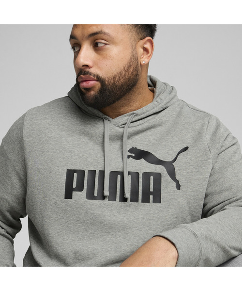 PUMA(プーマ)の「PUMA プーマ メンズ ESS NO.1 ロゴ スウェット フーディ(パーカー・メンズ・ブラック/ヘザーグレー・XX-LARGE/LARGE/X-LARGE/SMALL/MEDIUM)」の3枚目の写真