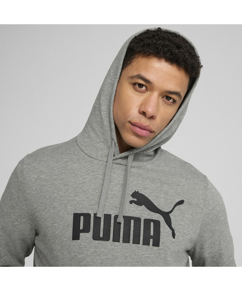 PUMA(プーマ)の「PUMA プーマ メンズ ESS NO.1 ロゴ スウェット フーディ(パーカー・メンズ・ブラック/ヘザーグレー・XX-LARGE/LARGE/X-LARGE/SMALL/MEDIUM)」の6枚目の写真