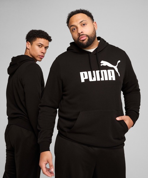PUMA(プーマ)の「PUMA プーマ メンズ ESS NO.1 ロゴ スウェット フーディ(パーカー・メンズ・ブラック/ヘザーグレー・XX-LARGE/LARGE/X-LARGE/SMALL/MEDIUM)」の2枚目の写真