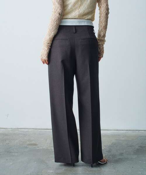 CODE A（コードエー）の「turn up chic trousers（その他パンツ・レディース・チャコールグレー/ブラウン系・34/35/36/38）」の4枚目の写真