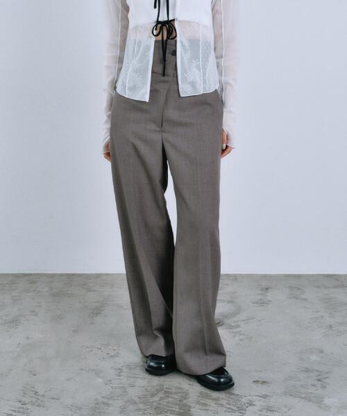 CODE A（コードエー）の「turn up chic trousers（その他パンツ・レディース・チャコールグレー/ブラウン系・34/35/36/38）」の9枚目の写真