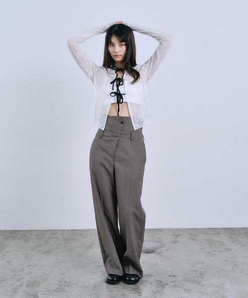 CODE A（コードエー）の「turn up chic trousers（その他パンツ・レディース・チャコールグレー/ブラウン系・34/35/36/38）」の10枚目の写真