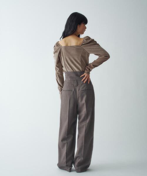 CODE A(コードエー)の「turn up chic trousers(その他パンツ・レディース・チャコールグレー/ブラウン系・34/35/36/38)」の5枚目の写真