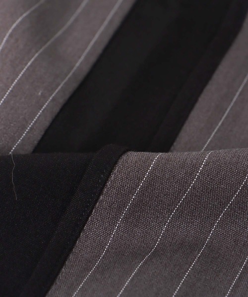 Jines（ジネス）の「サスペンダー付ストライプパンツ（その他パンツ・レディース・ブラック/グレー・38）」の14枚目の写真