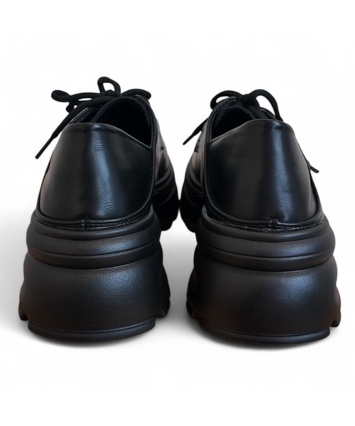 Sugar Sugar（シュガーシュガー）の「厚底　ボリュームソール プラットフォーム  【Sugar Sugar シュガーシュガー】レースアップ 厚底 レディース シューズ 軽量　シンプル　歩きやすい　マニッシュ（ドレスシューズ・レディース・ブラック/ブラック系その他・LL/L/M/S）」の14枚目の写真