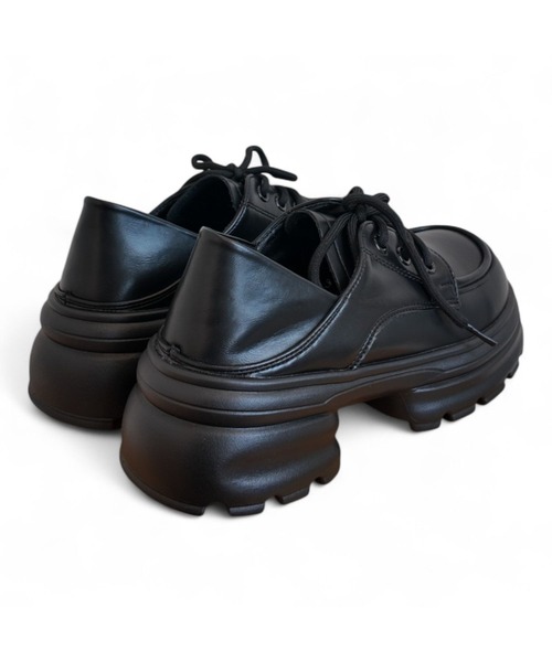 Sugar Sugar（シュガーシュガー）の「厚底　ボリュームソール プラットフォーム  【Sugar Sugar シュガーシュガー】レースアップ 厚底 レディース シューズ 軽量　シンプル　歩きやすい　マニッシュ（ドレスシューズ・レディース・ブラック/ブラック系その他・LL/L/M/S）」の15枚目の写真