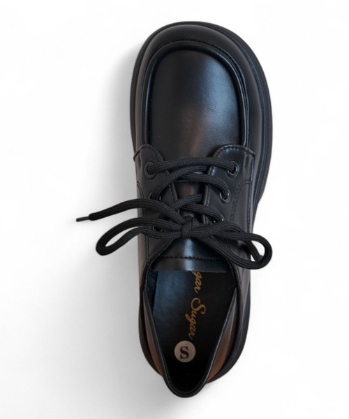Sugar Sugar（シュガーシュガー）の「厚底　ボリュームソール プラットフォーム  【Sugar Sugar シュガーシュガー】レースアップ 厚底 レディース シューズ 軽量　シンプル　歩きやすい　マニッシュ（ドレスシューズ・レディース・ブラック/ブラック系その他・LL/L/M/S）」の18枚目の写真