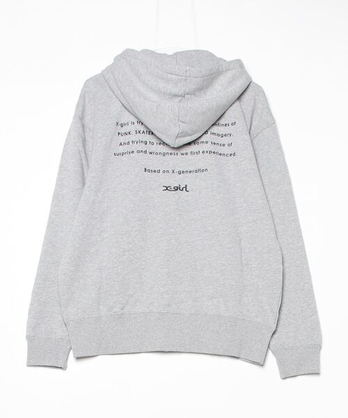 FACE AND WORDS ZIP UP SWEAT HOODIE（パーカー）｜X-girl（エックス
