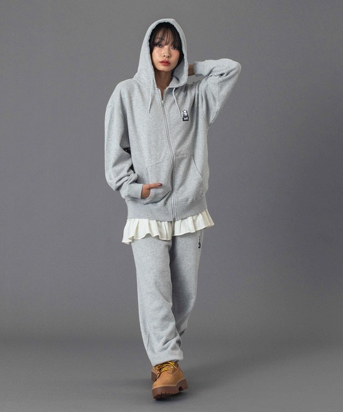 FACE AND WORDS ZIP UP SWEAT HOODIE（パーカー）｜X-girl（エックス