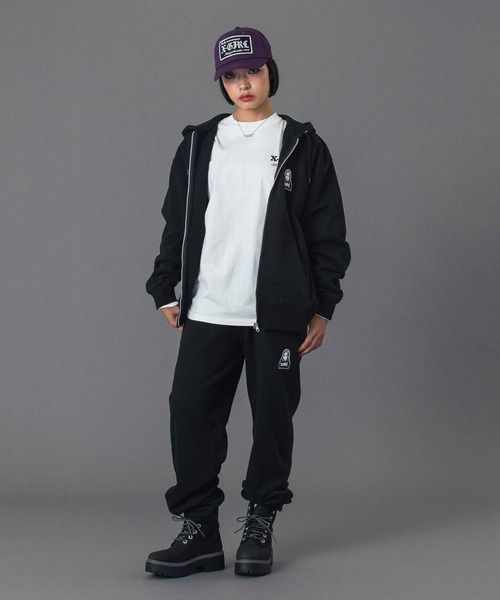 トップス BY X-GIRL FOR X ZIP UP SWEAT HOODIE セール】BY X-GIRL FOR X ZIP UP SWEAT HOODIE（パーカー）｜X-girl