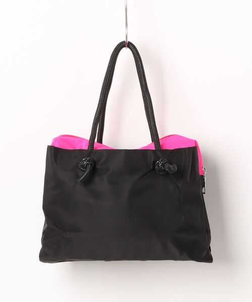 セール】【軽量◎・多ポケット】ビビッドバイカラーハンドバッグ