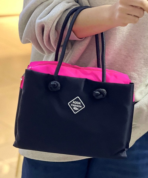 セール】【軽量◎・多ポケット】ビビッドバイカラーハンドバッグ