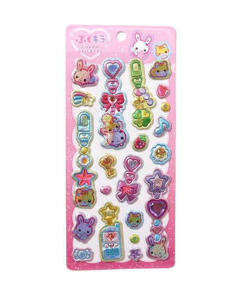 ぷくキラチャームシール（ステッカー/テープ）｜algy（アルジー