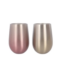 BACKYARD FAMILY（バックヤードファミリー）の「luxe リュクス ペアメタルサーモラウンドタンブラー（グラス/マグカップ/タンブラー）」