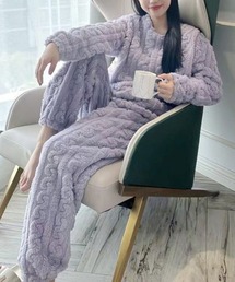 shoppinggo（ショッピングゴー）の「部屋着パジャマ ルームウェアレディース もこもこ ボア 寝巻き 長ズボン 韓国風 春秋冬（ルームウェア/パジャマ）」