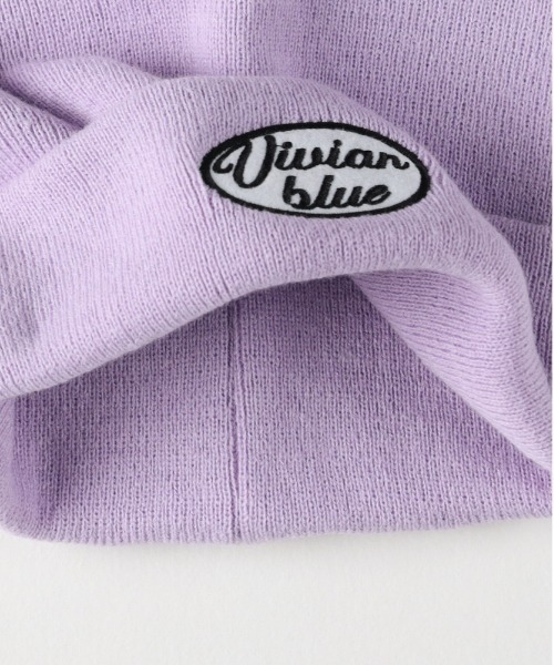 Right-on（ライトオン）の「【VIVIAN BLUE】ねこみみニットキャップ（ニットキャップ/ビーニー・キッズ・ライラック/ホワイト/ブラック・フリー）」の8枚目の写真