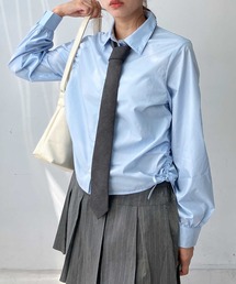 AS KNOW AS plus | ♪アソートデザイン サイドドロストリボンシャツ(シャツ/ブラウス)