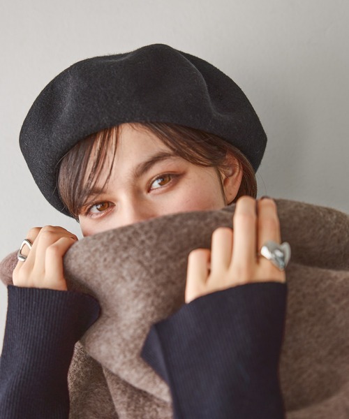 niko and...（ニコアンド）の「オリジナルカラーベレー帽（ハンチング/ベレー帽・レディース・ブラウン/アイボリー/ブラック・0）」の18枚目の写真