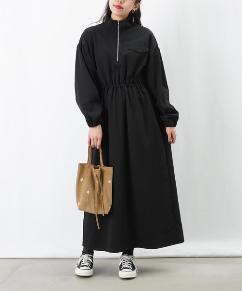 セール】LC/LLL ハイネックZIPワンピース（ワンピース）｜LUCA/LADY