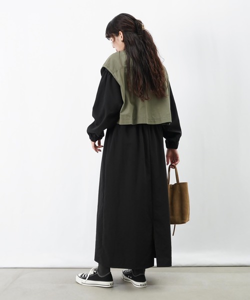 セール】LC/LLL ハイネックZIPワンピース（ワンピース）｜LUCA/LADY