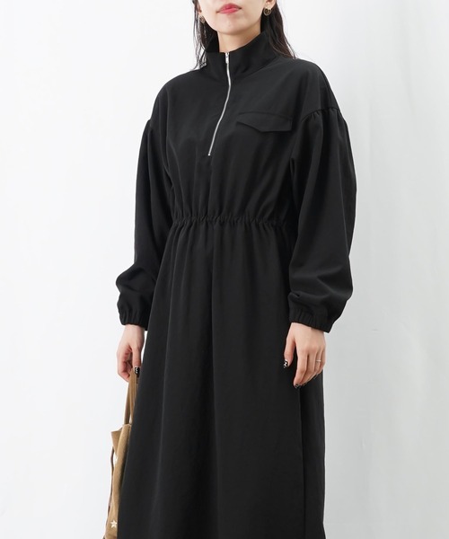 LUCA/LADY LUCK LUCA（ルカ/レディラックルカ）の「LC/LLL ハイネックZIPワンピース（ワンピース・レディース・マスタード/チャコールグレー/ブラック・FREE）」の19枚目の写真