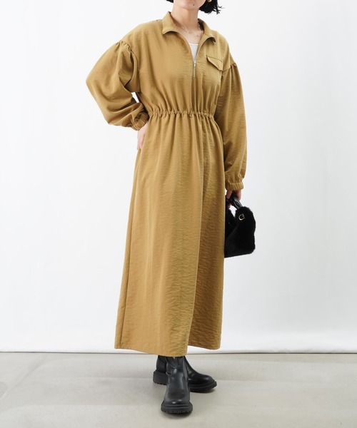 セール】LC/LLL ハイネックZIPワンピース（ワンピース）｜LUCA