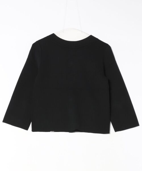 STRAWBERRY-FIELDS（ストロベリーフィールズ）の「シェリール_前後２way配色釦ニットプルオーバー（ニット/セーター・レディース・ブラック/オフホワイト・2）」の12枚目の写真