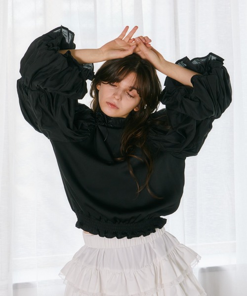 セール】【mieya mieya】whip girl blouse/ホイップガール セール】【mieya mieya】whip girl blouse/ホイップガール