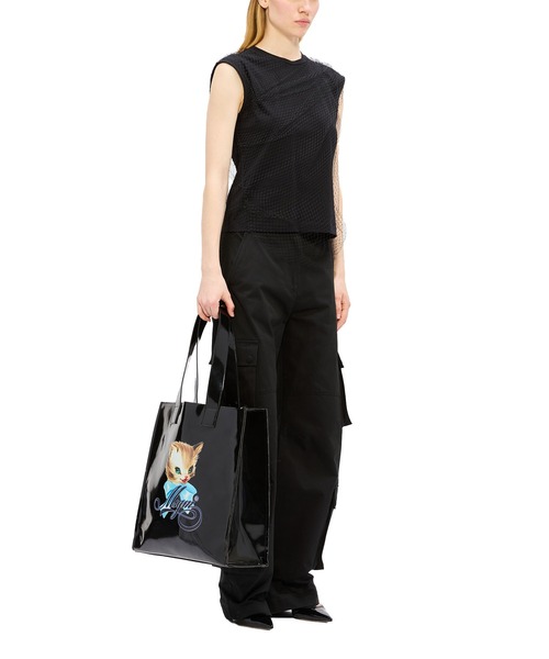 MSGM(エムエスジーエム)の「MSGM CUTE KITTY グラフィック トートバッグ(トートバッグ・レディース・ブラック・ONE SIZE)」の5枚目の写真