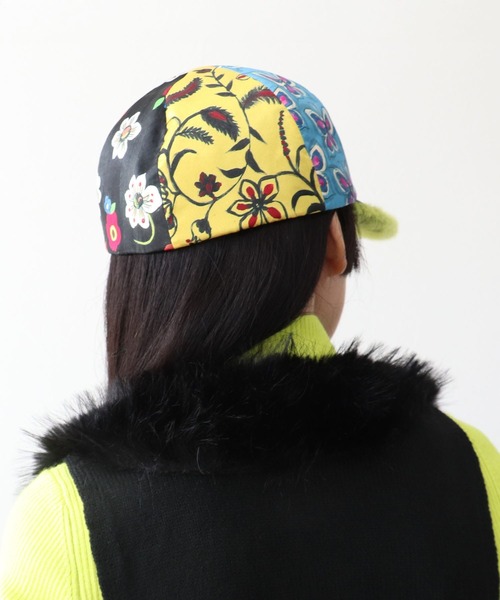 Three Four Time（ｽﾘｰﾌｫｰﾀｲﾑ）の「【バラ色の帽子】gra gra CAP（キャップ・レディース・ピンク/イエロー・FREE）」の5枚目の写真