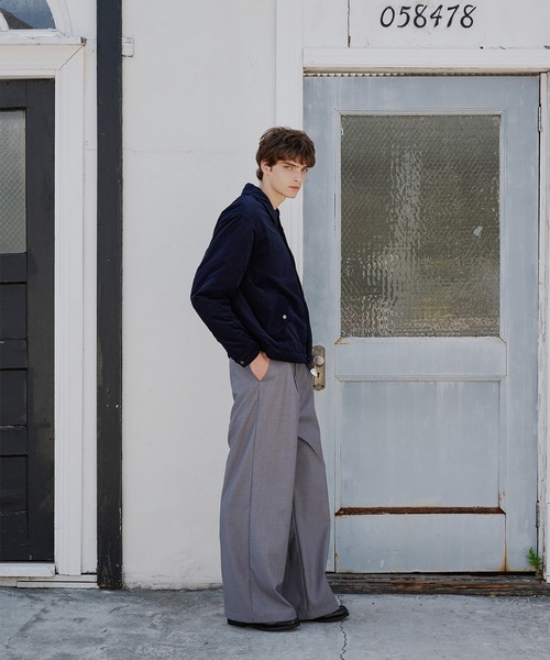 Regen Glanz（レーゲングランツ）の「reversible corduroy quilting jacket/リバーシブルコーデュロイキルティングジャケット（ブルゾン・メンズ・ブラック/ネイビー・SMALL/MEDIUM/LARGE）」の15枚目の写真