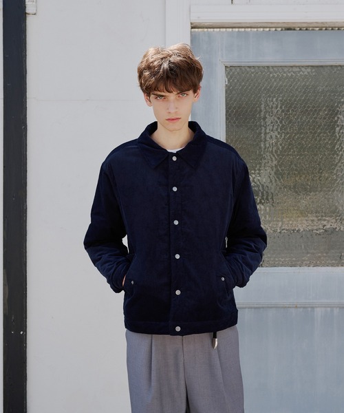 Regen Glanz（レーゲングランツ）の「reversible corduroy quilting jacket/リバーシブルコーデュロイキルティングジャケット（ブルゾン・メンズ・ブラック/ネイビー・SMALL/MEDIUM/LARGE）」の13枚目の写真