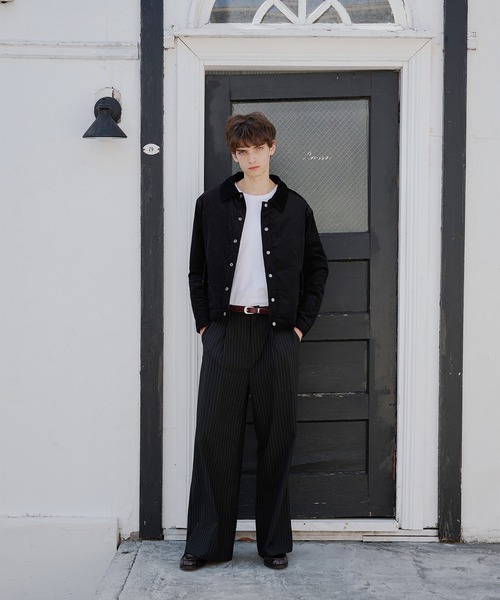 Regen Glanz（レーゲングランツ）の「reversible corduroy quilting jacket/リバーシブルコーデュロイキルティングジャケット（ブルゾン・メンズ・ブラック/ネイビー・SMALL/MEDIUM/LARGE）」の8枚目の写真