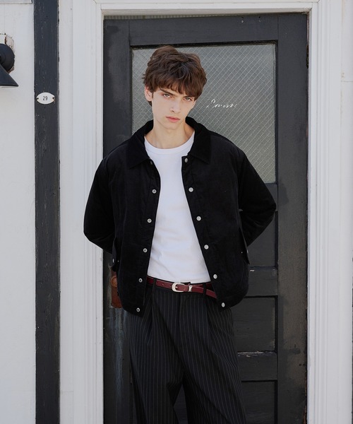 reversible corduroy quilting jacket/リバーシブルコーデュロイ