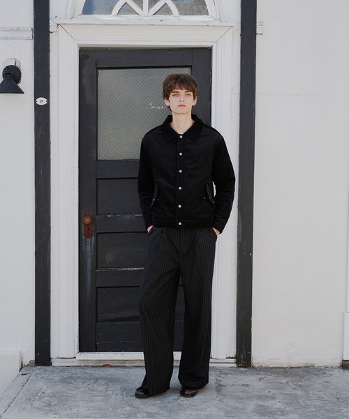 Regen Glanz（レーゲングランツ）の「reversible corduroy quilting jacket/リバーシブルコーデュロイキルティングジャケット（ブルゾン・メンズ・ブラック/ネイビー・SMALL/MEDIUM/LARGE）」の10枚目の写真