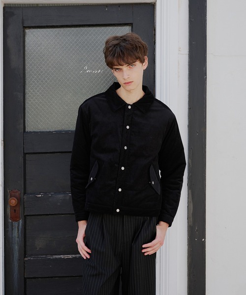 Regen Glanz（レーゲングランツ）の「reversible corduroy quilting jacket/リバーシブルコーデュロイキルティングジャケット（ブルゾン・メンズ・ブラック/ネイビー・SMALL/MEDIUM/LARGE）」の5枚目の写真