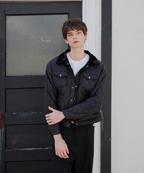 セール】reversible corduroy quilting jacket/リバーシブル