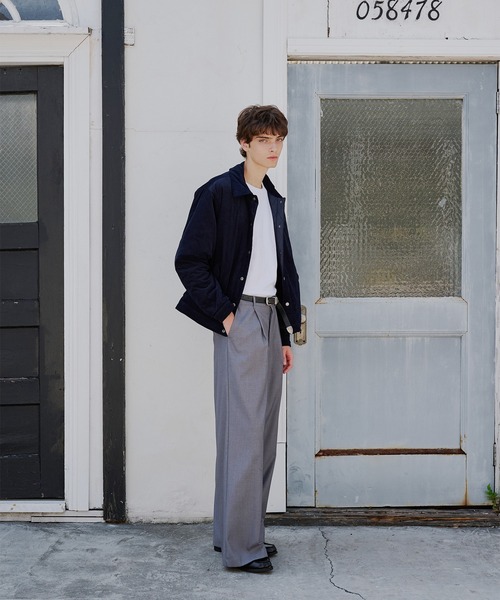 Regen Glanz（レーゲングランツ）の「reversible corduroy quilting jacket/リバーシブルコーデュロイキルティングジャケット（ブルゾン・メンズ・ブラック/ネイビー・SMALL/MEDIUM/LARGE）」の18枚目の写真